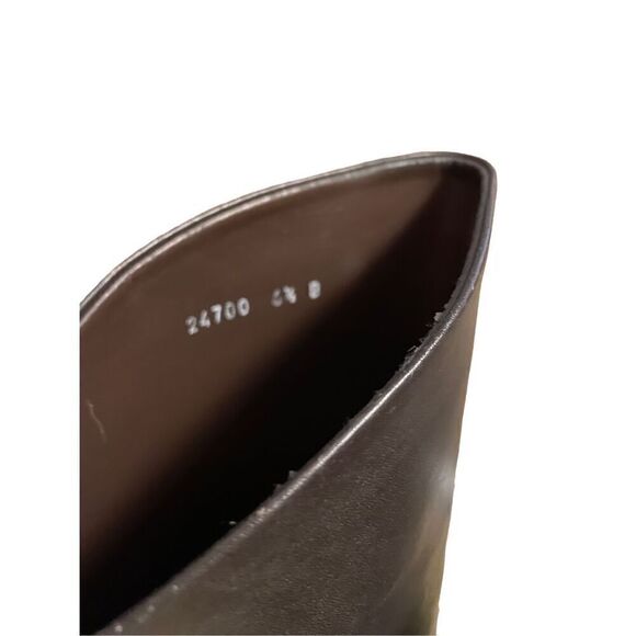 Angela Falconi  Women's Size 6.5  B Dark Brown Leather Classic Riding Boots - Picture 3 of 5